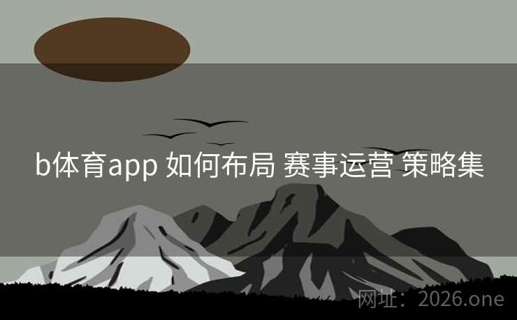 b体育app 如何布局 赛事运营 策略集