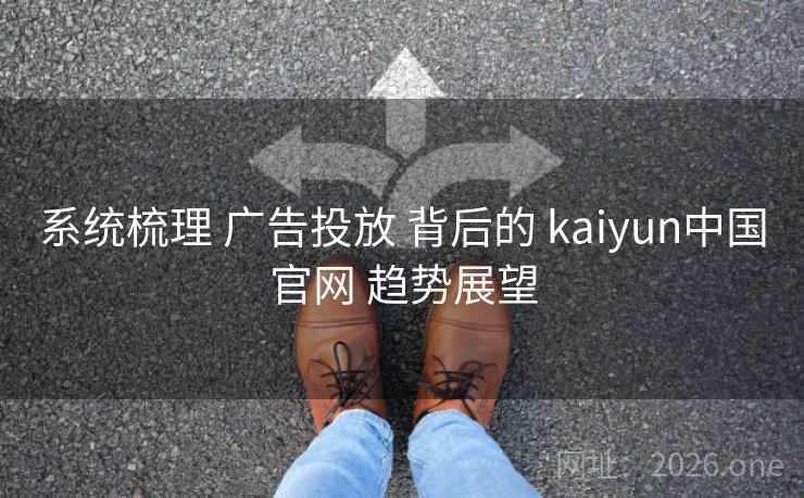 系统梳理 广告投放 背后的 kaiyun中国官网 趋势展望