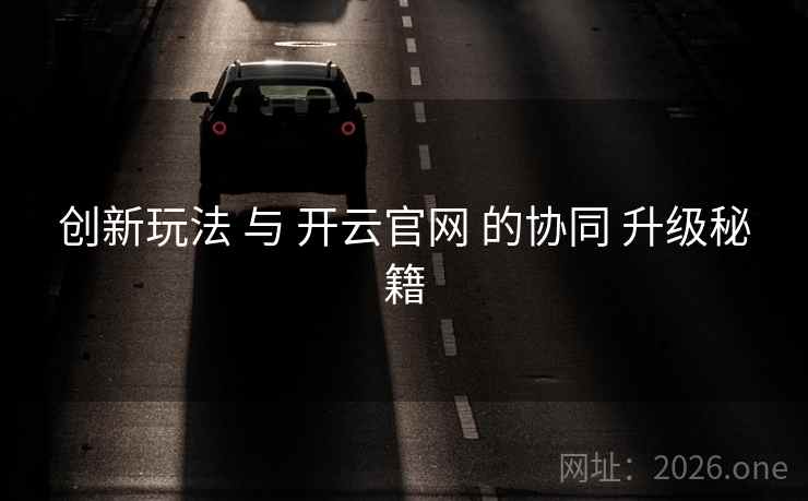 创新玩法 与 开云官网 的协同 升级秘籍